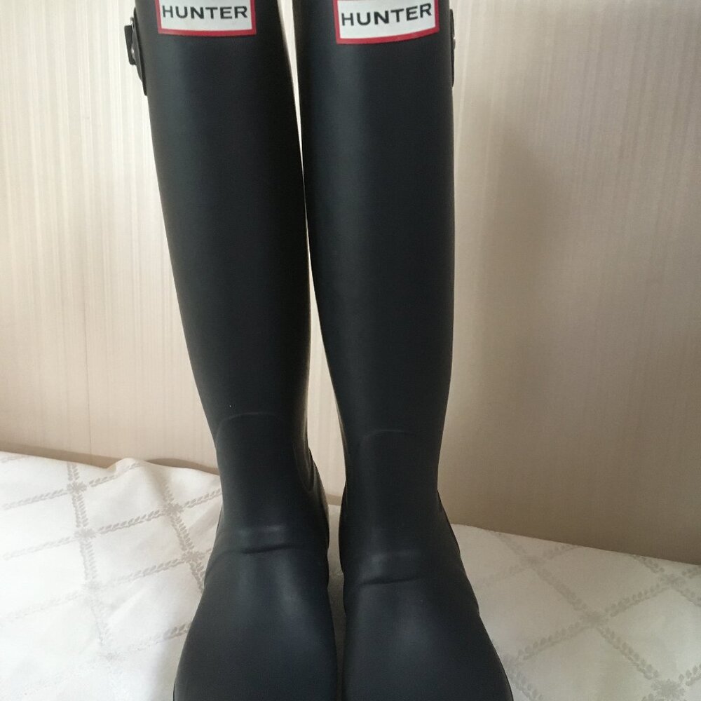 Hunter Tall Original Boots US 6 EU 37 Navy
